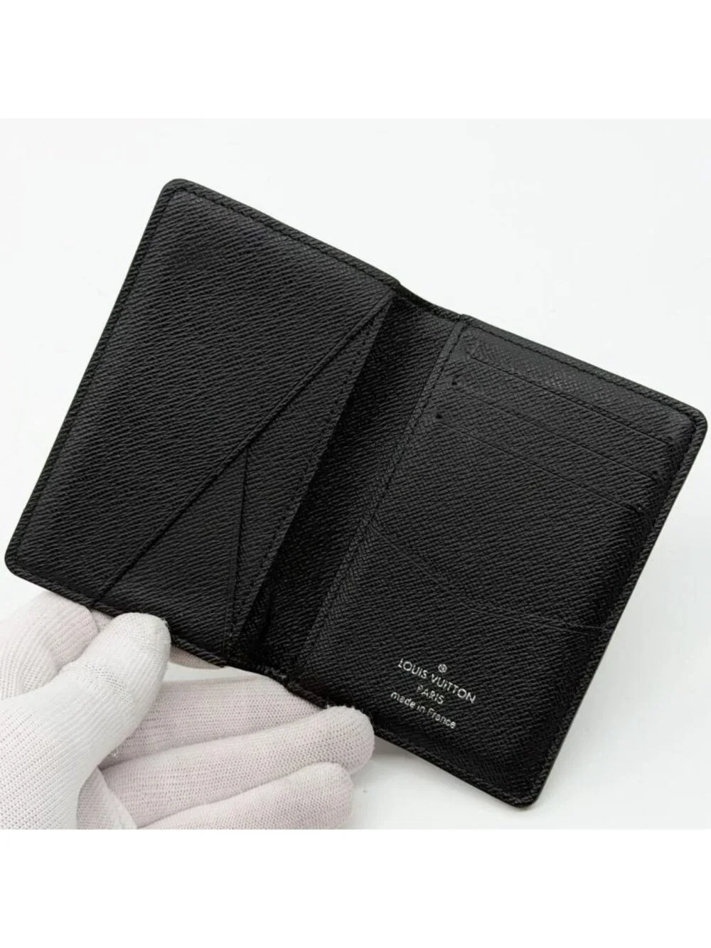 Louis Vuitton Pocket Organizer Eclipse Monogram Pass Case Wallet Card Holder